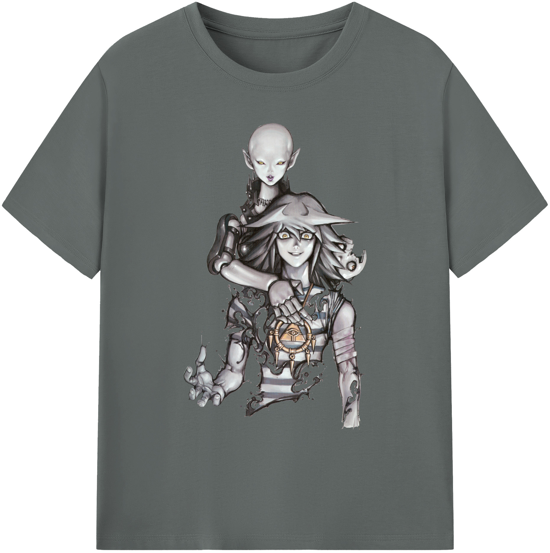 （画像用） 遊☆戯☆王 Yu-Gi-Oh! 綿100％ メンズ半袖Tシャツ｜肌触りやわらか＆通気性